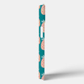 Ananas Doodle Muster | Monogramm Case-Mate iPhone Hülle (Rückseite / Rechts)