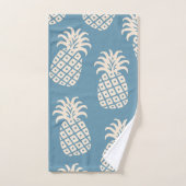 Ananas-Drehung Tropisches Design Badhandtuch Set (Handtuch)