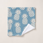 Ananas-Drehung Tropisches Design Badhandtuch Set (Waschlappen)
