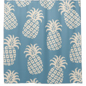 Ananas-Drehung Tropisches Design Duschvorhang (Vorderseite)