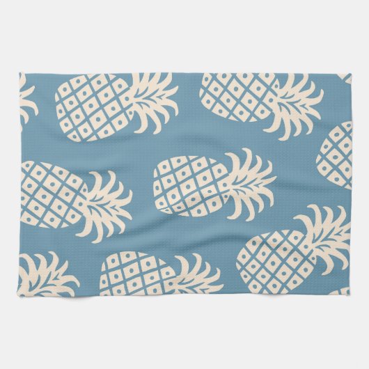 Ananas-Drehung Tropisches Design Geschirrtuch (Horizontal)