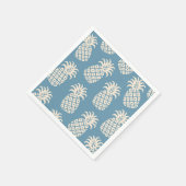 Ananas-Drehung Tropisches Design Serviette (Ecke)