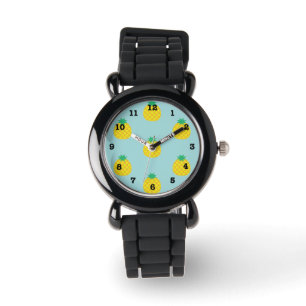 Ananas-Druck Armbanduhr