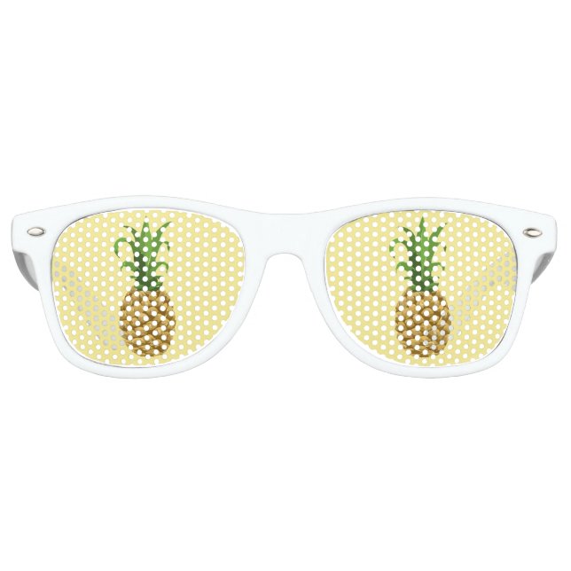 Ananas Drucksonnenbrille Sonnenbrille (Vorderseite)