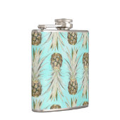 Ananas-Dschungel - Aqua Flachmann (Rechts)