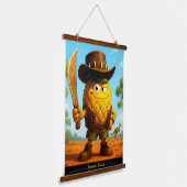 Ananas-Dundee - Ananas-Reich Wandteppich Mit Holzrahmen (Gewinkelt)