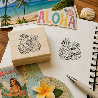 Ananas-Duo Gummistempel