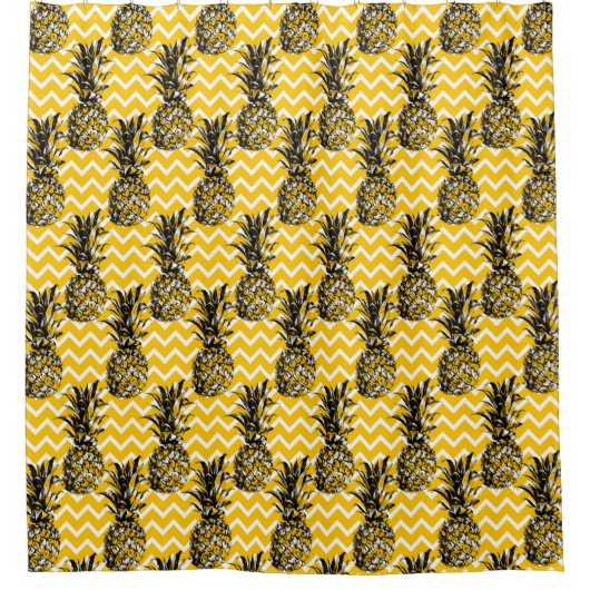 Ananas Duschvorhang (Vorderseite)