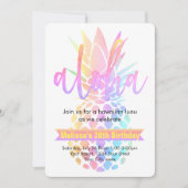 Ananas Einladung (Vorderseite)