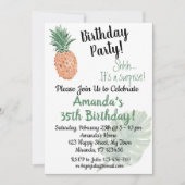 Ananas Einladung (Vorderseite)