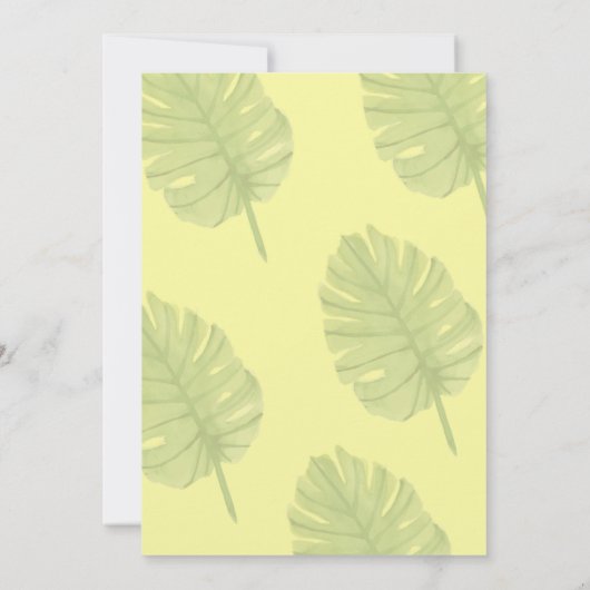 Ananas Einladung (Rückseite)