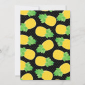 Ananas Einladung zur Geburtstagspartei (Rückseite)
