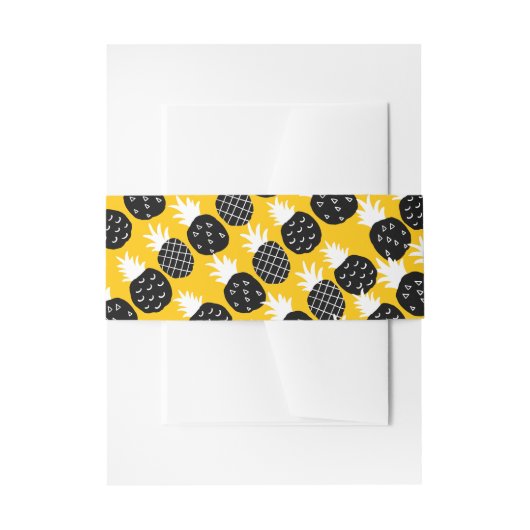 Ananas Einladungsbanderole (Vorderseite Beispiel)