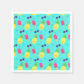 Ananas, Eiscreme und Sonnenbrille Serviette (Vorderseite)