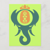 Ananas-Elephant Postkarte (Vorderseite)