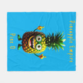 Ananas Empire Fleece Blanket (Vorderseite (Horizontal))