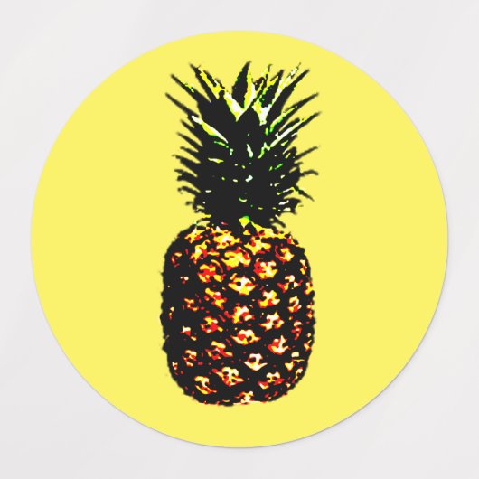 Ananas Etiketten (Design 1)