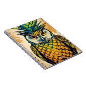 Ananas Eule | Notizbuch Journal Notizblock (Rechte Seite)