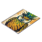Ananas Eule | Notizbuch Journal Notizblock (Linke Seite)