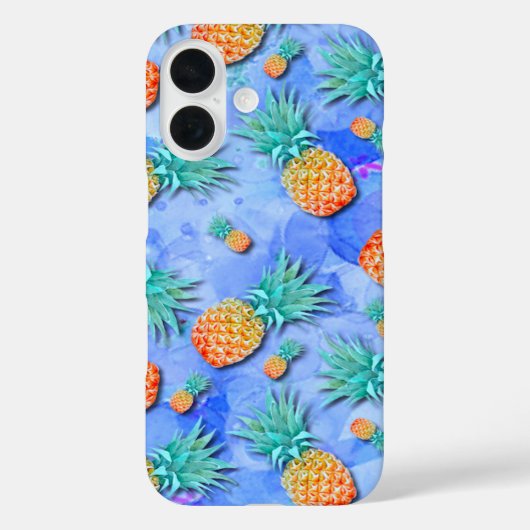 Ananas. Farbe. Feier. Case-Mate iPhone Hülle (Rückseite)