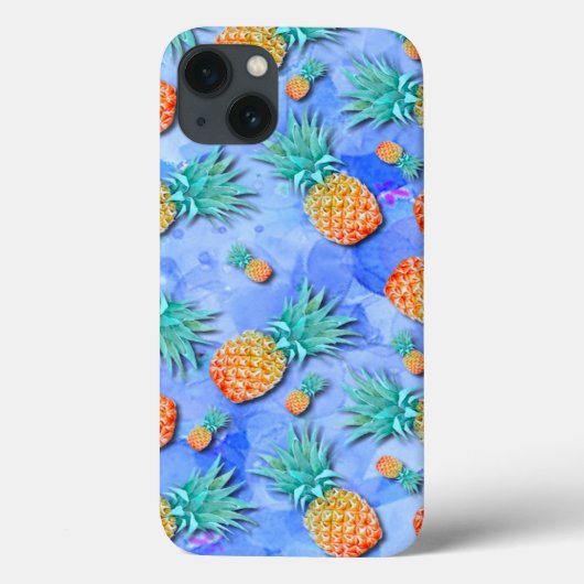 Ananas. Farbe. Feier. Case-Mate iPhone Hülle (Rückseite)