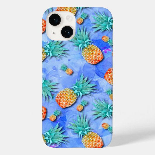 Ananas. Farbe. Feier. Case-Mate iPhone Hülle (Rückseite)