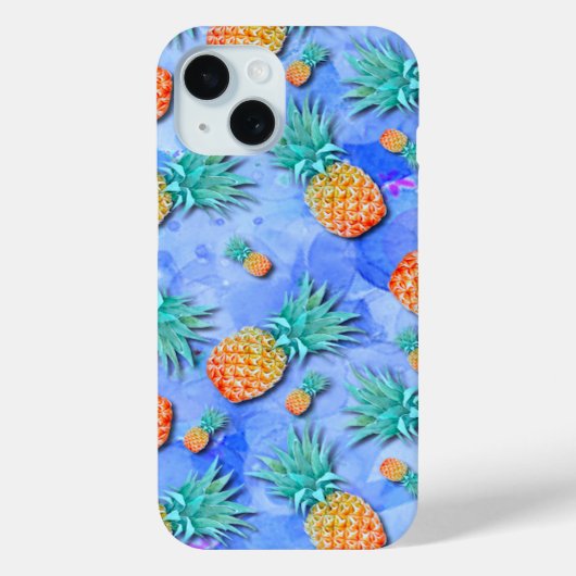 Ananas. Farbe. Feier. Case-Mate iPhone Hülle (Rückseite)