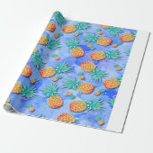 Ananas. Farbe. Feier. Geschenkpapier (Ungerollt)
