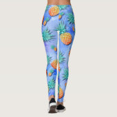 Ananas. Farbe. Party. Leggings (Rückseite)