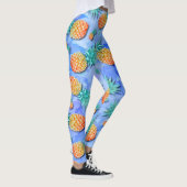 Ananas. Farbe. Party. Leggings (Rechts)