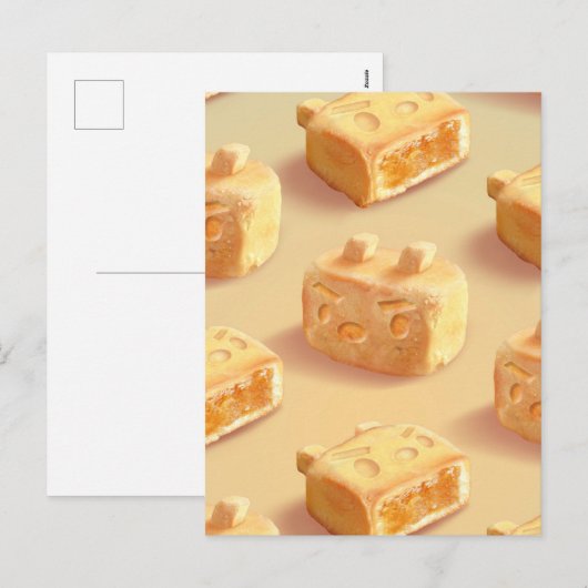 Ananas Feiertagspostkarte (Vorne/Hinten)