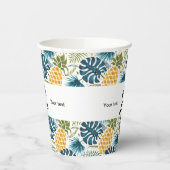 Ananas Firmenlogo Pappbecher (Links)