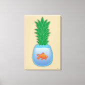 Ananas Fisch Canvas Print Leinwanddruck (Vorderseite)