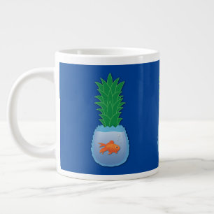 Ananas-Fisch Riesenkaffee-Tasse Jumbo-Tasse