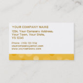 Ananas Fizz Business White Stripe Kartenvorlage Visitenkarte (Rückseite)