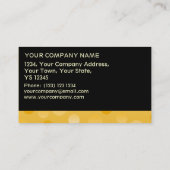 Ananas Fizz Visitenkartenvorlage schwarzer Streife Visitenkarte (Rückseite)