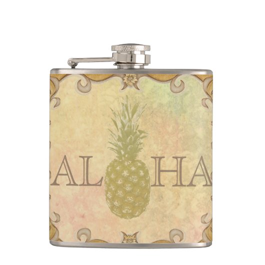 Ananas-Flasche Flachmann (Vorderseite)