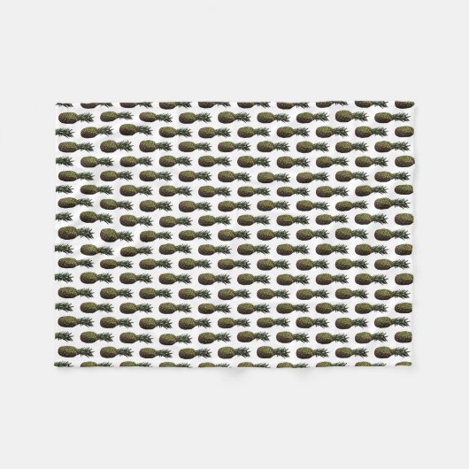 Ananas Fleece Blanket (Vorderseite (Horizontal))