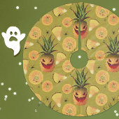 Ananas Fleece Weihnachtsbaumdecke