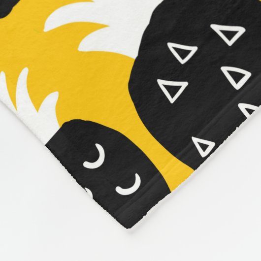 Ananas Fleecedecke (Ecke)