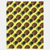 Ananas Fleecedecke (Vorderseite)