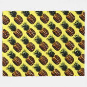Ananas Fleecedecke (Vorderseite (Horizontal))