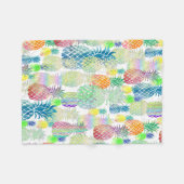 Ananas Fleecedecke (Vorderseite (Horizontal))