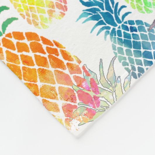 Ananas Fleecedecke (Ecke)
