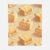 Ananas Fleecedecke (Vorderseite)