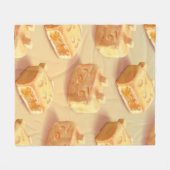 Ananas Fleecedecke (Vorderseite (Horizontal))