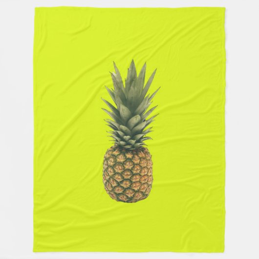 Ananas Fleecedecke (Vorderseite)