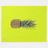 Ananas Fleecedecke (Vorderseite (Horizontal))