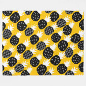 Ananas Fleecedecke (Vorderseite (Horizontal))