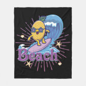 Ananas Fleecedecke (Vorderseite)